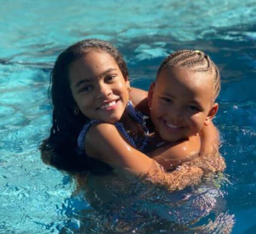 Shai Moss with her brother Hendrix Wilburn.